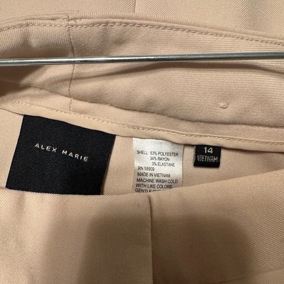 Alex Marie Sandstone Tailored Pantsuit - Picture 14 of 15